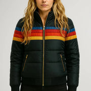 Vicky | Retro-Style Striped Quilted Jacket