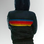 Janette  | Zip-Up Jacket with Rainbow Stripes