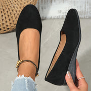 Élianne | Comfortable Wedge Heel Ballet Flats