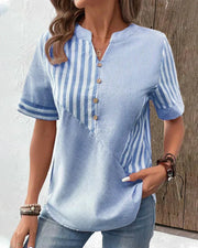 Zoe™ | Soft Striped Blouse